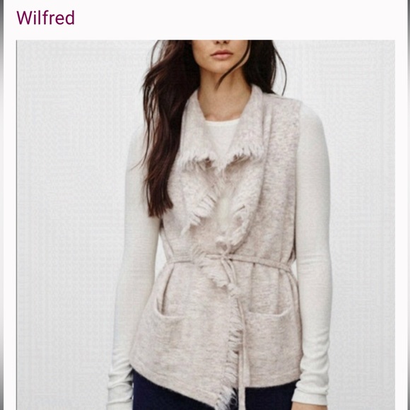 Wilfred Free Wool Alpaca Fei Fei Vest Size XXS - Picture 3 of 10